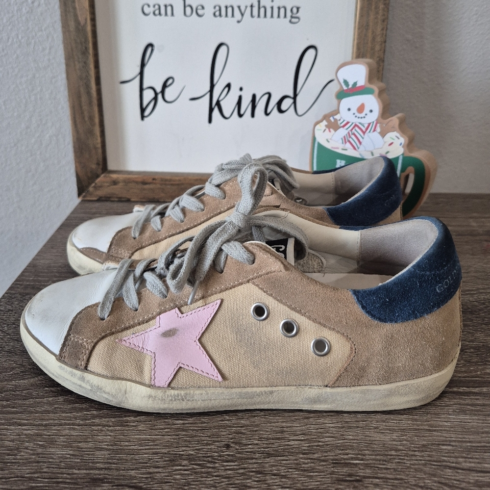Golden Goose Womens Super Star Sneakers Size 37, Authentic